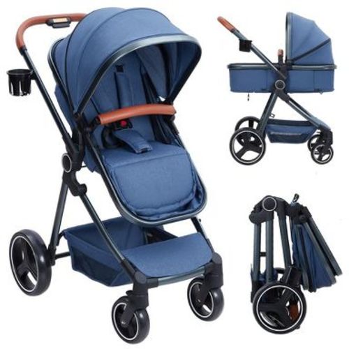 Convertible Baby Stroller, 3 in 1 Reversible Bassinet Stroller for Newborn