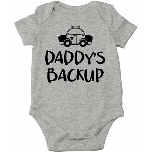 Daddy's Backup - My Dad is My Super Hero and He Can Arrest Your Dad - Cute One-Piece Infant Baby Bodysuit