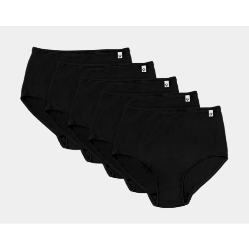 5 pack- Women's Black Classic Briefs – Q for Quinn