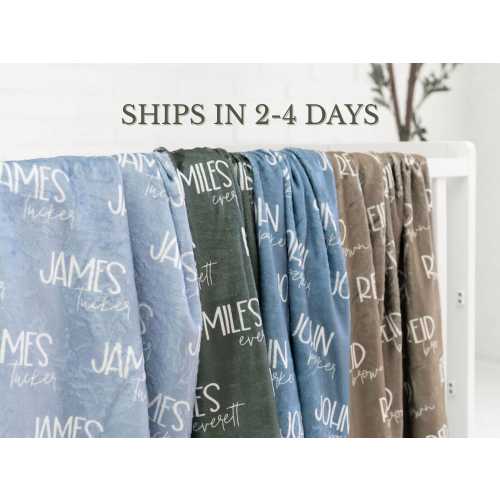 Personalized Name Blanket Blue Baby Boy Custom Blanket For Kids With Name Baby Boy Gift Baby Blanket Kids Blanket Personalized Birthday Gift