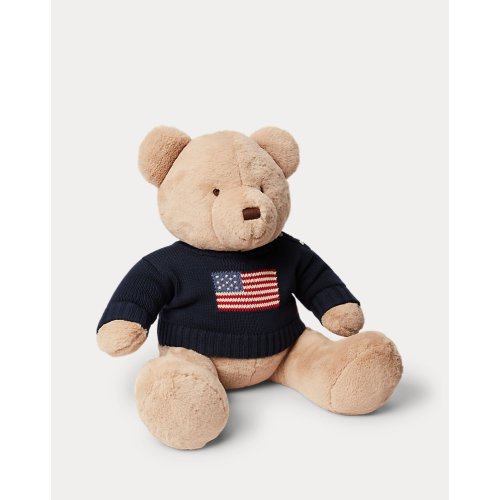 Large Flag-Sweater Polo Bear