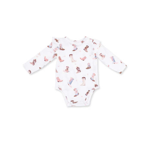 Ruffle Sleeve Bodysuit, Buckarette Boots