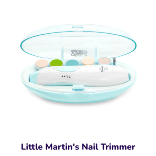 Baby Nail File with Light, Little Martin's Electric Baby Nail Trimmer (Blue/Pink) – Little Martin's Drawer