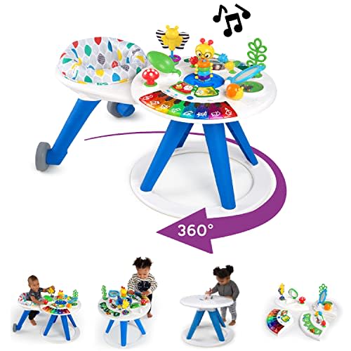 Baby Einstein Around We Grow 4-in-1 Walk Around Discovery Activity Center Table, Ages 6 Months+