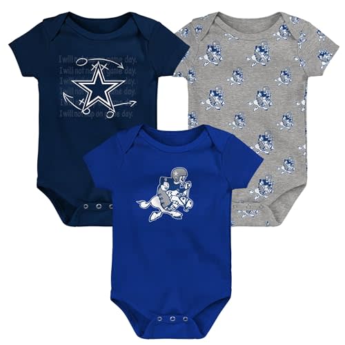 Outerstuff Newborn & Infant NFL Team Starter 3-Pack Bodysuit Set