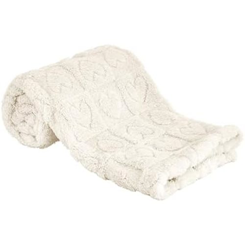 Yurhap Heart Baby Blanket, Love Plush Fleece Baby Blankets for Boys Girls