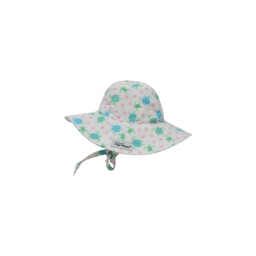 Girls UPF 50+ UV Blocking Wide Brim Floppy Sun Hat, Medium