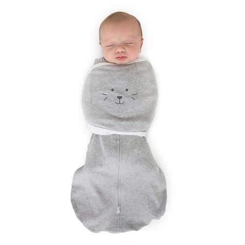 SwaddleDesigns 6-Way Omni Swaddle Sack Arms Up Swaddle for Newborn, More Options to Calm Startle Reflex, Improves Sleep