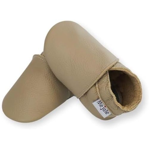Mejale Baby Boy Girl Shoes Soft Soled Leather Moccasins Anti-Skid Infant Toddler Prewalker