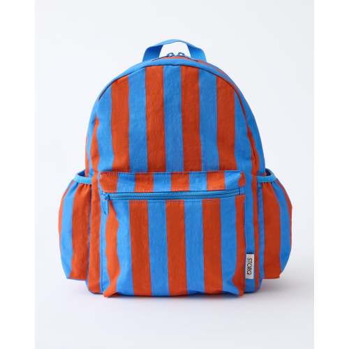 Cool Kid Backpack | Blue & Rust Stripe - Storq by Kindred Bravely
