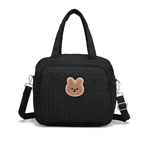 Small Diaper Bag Tote, Crossbody Diaper Bag Mini Purse with 8 Pockets
