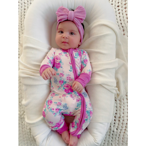 2-Way Zip Romper, Garden Secrets