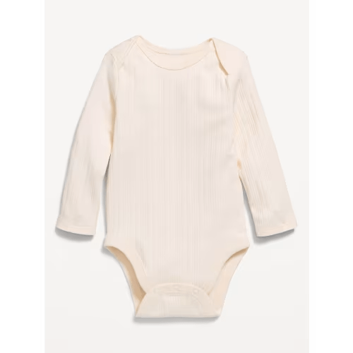 Long-Sleeve Ribbed Bodysuit for Baby | Creme De La Creme | 6-12M