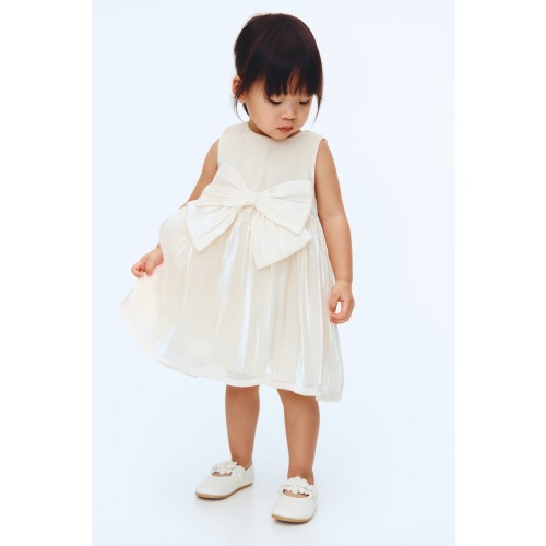 Bow-detail Organza Dress