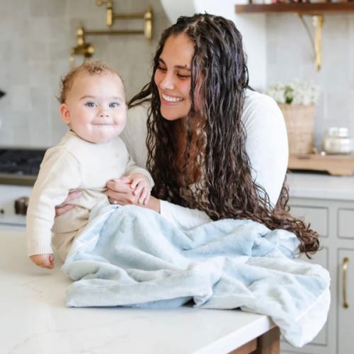 Receiving Blanket in Chambray or Natural