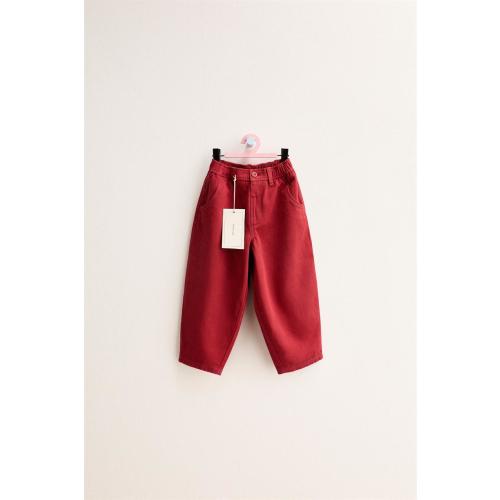 ZARA TIMELESS - BALLOON TWILL PANTS - Red | ZARA United States