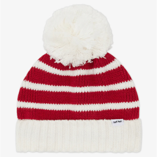 Candy Cane Stripe Sweater Beanie Hat | Little Sleepies