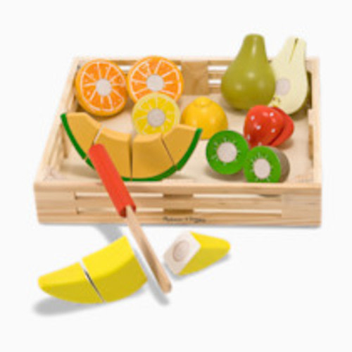 Melissa & Doug Cutting Fruit Set Wooden Play Food