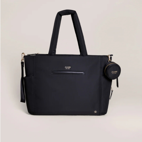 JuJuBe Signature Large Utility-Strap Tote Diaper Bag - Black