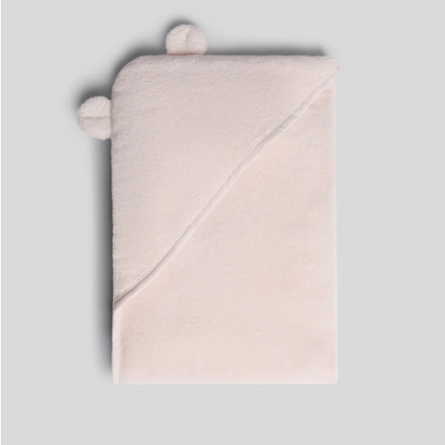 Organic Hooded Baby Towel with Ears (Blush) – Parachute Home
