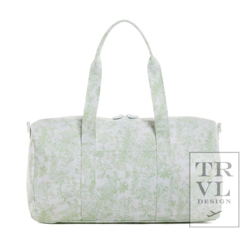 Weekender Duffel Bag - Bunny Toile Green