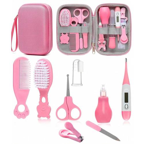 All-In-One Baby Grooming Kit, 8-In-1 Infant Care Set With Hair Brush, Comb, Safety Nail Clipper Aspirator Newborn Essentials For Boys & Girls (0-3 Years) | SHEIN USA