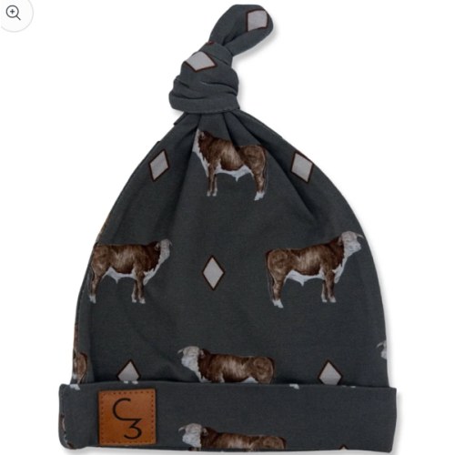 Hereford Bull Newborn Baby Hat – Cowkid Clothing Company