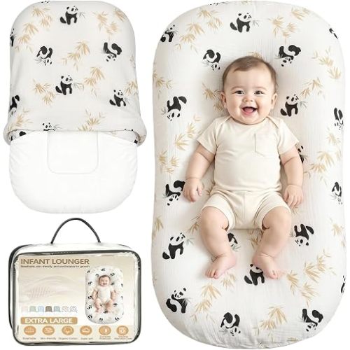 Baby Lounger, Extra Large Infant Support Cushion for 0-24 Months