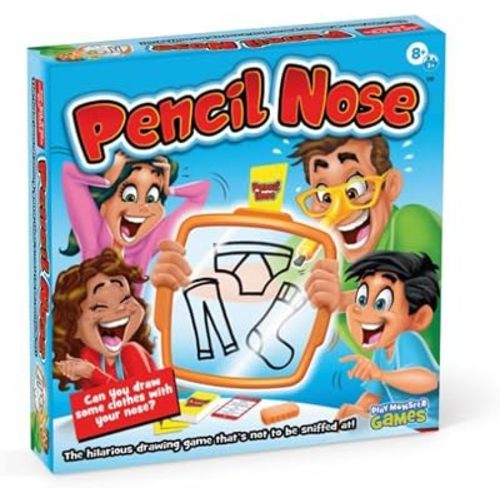 Pencil Nose Board Games for Family Night - The Ultimate Drawing Game - Kids Games, Family Game, Multi-Player, Party Game - Ages 8+