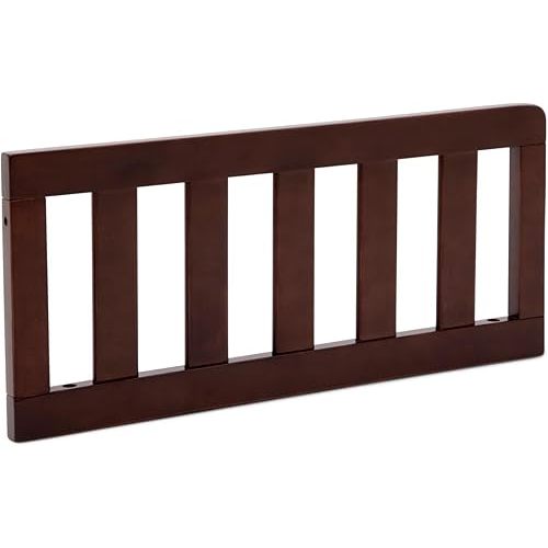 Toddler Bed Safety Guard Rail Compatible with Delta Children Convertible Cribs - Solid Wood Rail for Convertible Crib to Toddler Bed Conversion - Safety Guard Rail (Walnut Espresso - 1324, #0094)