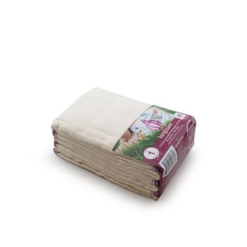 Kanga Care viscose of Bamboo Prefold Cloth Diapers (6pk) - Size 1 : Newborn Beige
