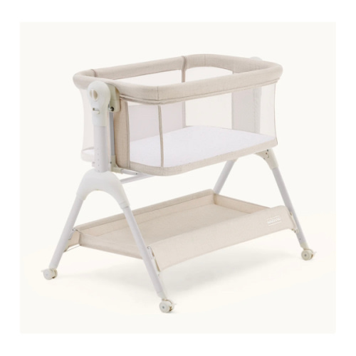 HARPPA Cuddly Sway | 3-in-1 Rocking Baby Bassinet & Bedside Sleeper with Anti-Reflux Mattress for Newborns | Attaches to Bed, Adjustable Height, Tool-Free Setup, Portable Wheels, CPSC Certified, Gentle Rocking Motion | Ideal for Infants, Safe Co-Sleeping