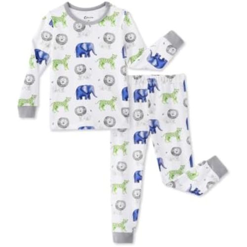 PATPAT Baby & Toddler Pajamas with Organic Cotton, 2-piece PJs for Girl Boy