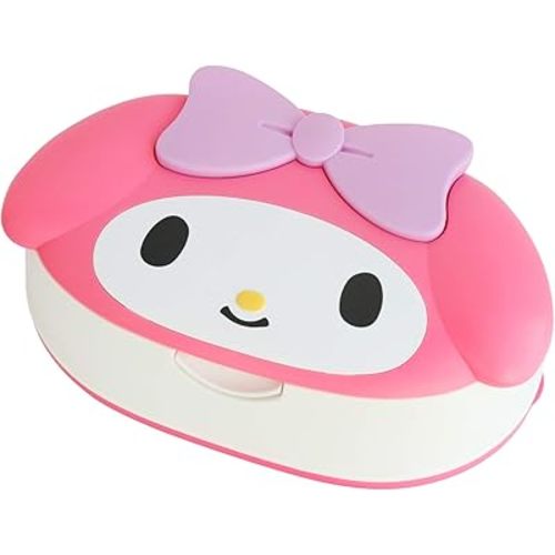 My Melody Face Die-cut 80 pcs Wet Wipes w/ Case Sanrio Made in Japan