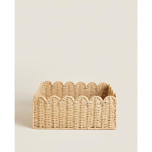 SMALL SCALLOPED BASKET | Zara Home United States of America