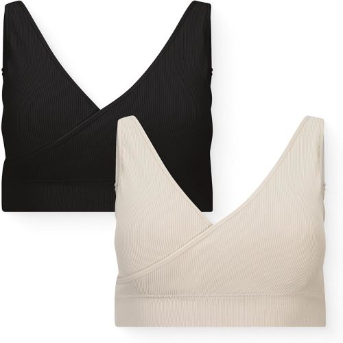 Kindred Bravely Essentials Crossover Nursing Bra Wire Free Maternity 2 Pack