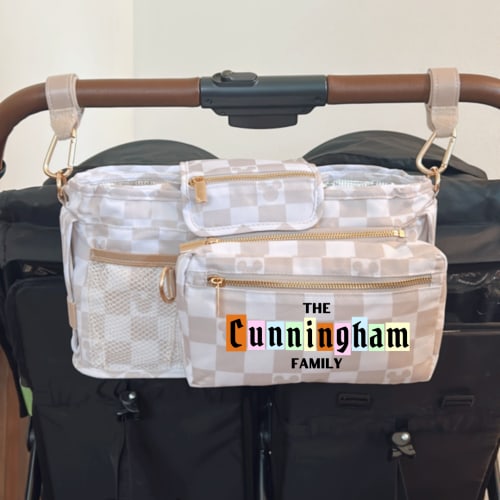 Customized Mouse Checkered Caddy (PRE-ORDER)