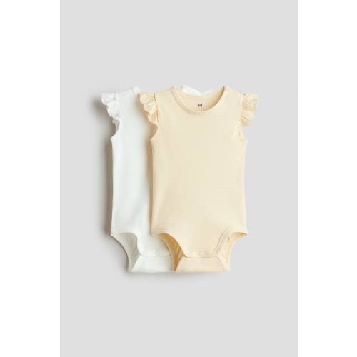 2-PACK FLUTTER-SLEEVE BODYSUITS