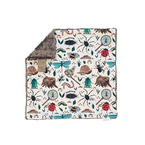 Minky Lovey Blanket, Bugs Lovey for Babies, Minky Security Blanket, Insect Lovey