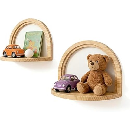 Boho Wall Shelves for Nursery: Baby Room Decor