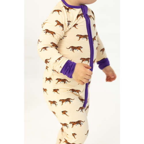Purple Tiger Double Zipper Bamboo Sleeper