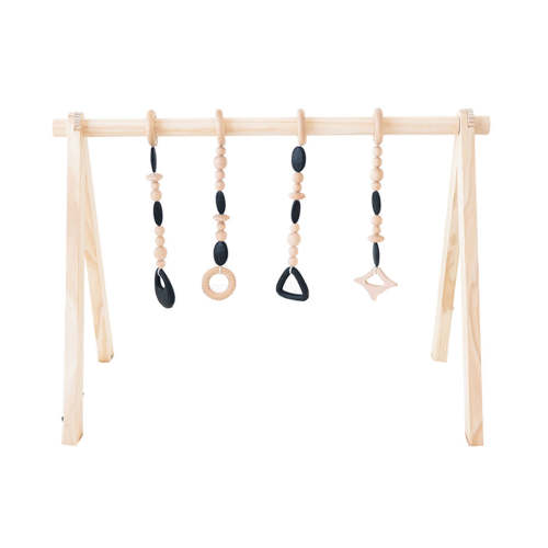 Wooden Baby Gym - Black