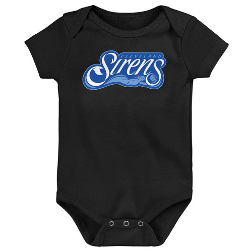Infant Primary Logo Black Onesie