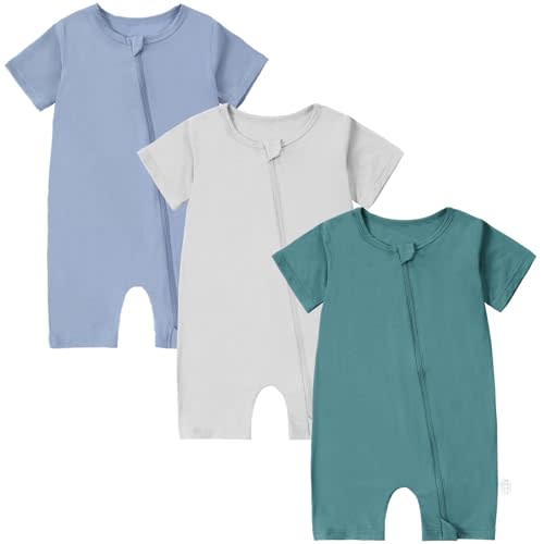 Baby Boys Girls Romper Short Sleeve Summer Jumpsuits