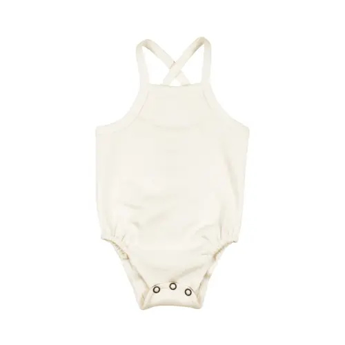 Buttercream | Organic Criss-Cross Bodysuit 0-3m