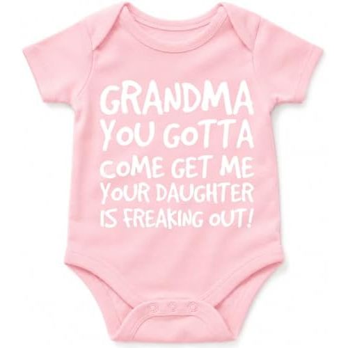 AW Fashions Grandma Come Get Me - Daughter Freaking Out Baby Bodysuit