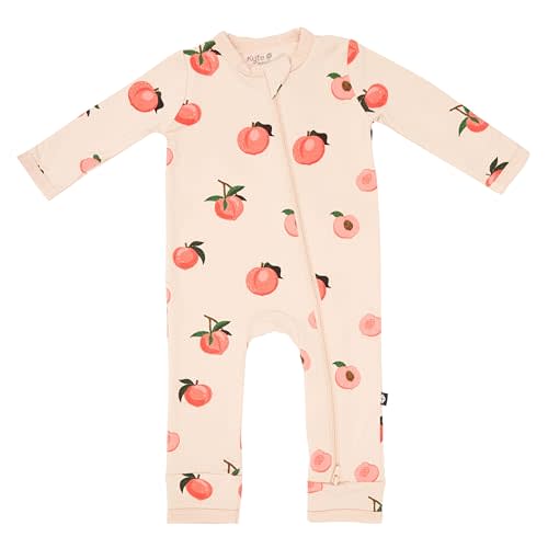 KYTE BABY Unisex Rayon Made From Bamboo Zippered Rompers 0-24 Months