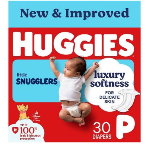 Huggies Little Snugglers Diapers - Preemie - 30ct
