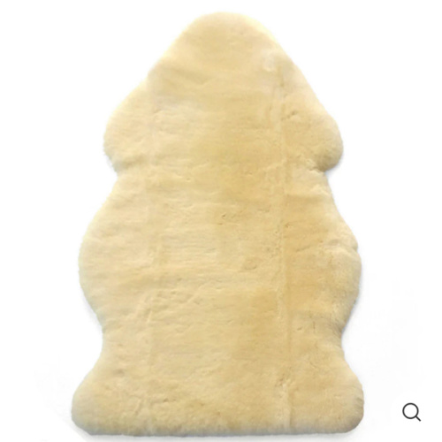 Sheepskin Rug for Babies, 100% Natural, Shorn Lambskin Wool, 2 x 3 Feet, Flax