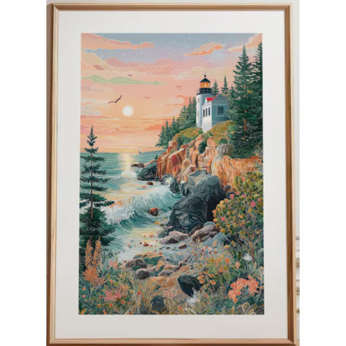 Acadia lighthouse print